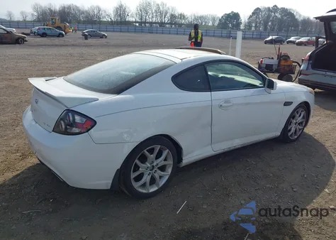 2007 Hyundai Tiburon Gt/Gt Limited/Se from USA, damaged, VIN KMHHN66F77U252913